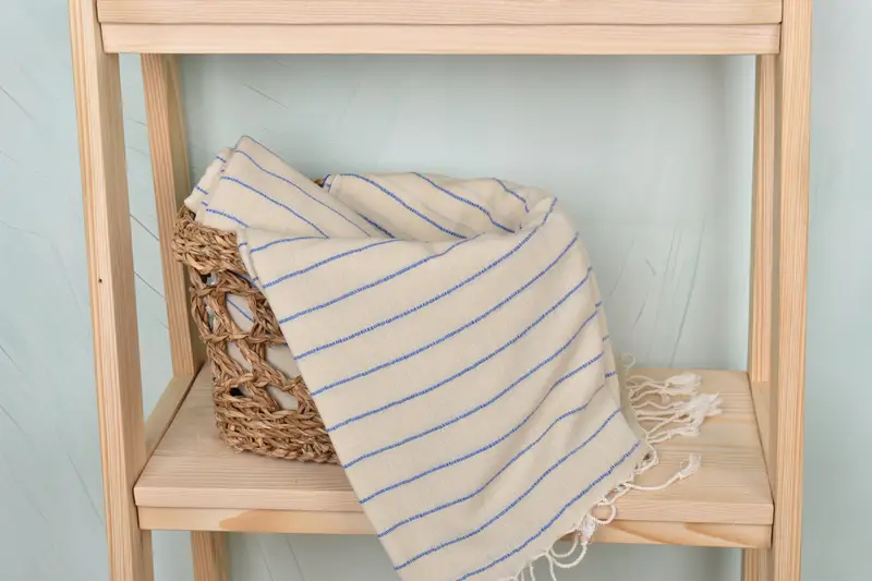 Monogram Turkish Towel, Bachelorette Favor, Turkish hand towel, 64x38 Linen Striped Towel, Turkish Bath Towel Set, Turkish Towel Beach, Guest Towel - 4