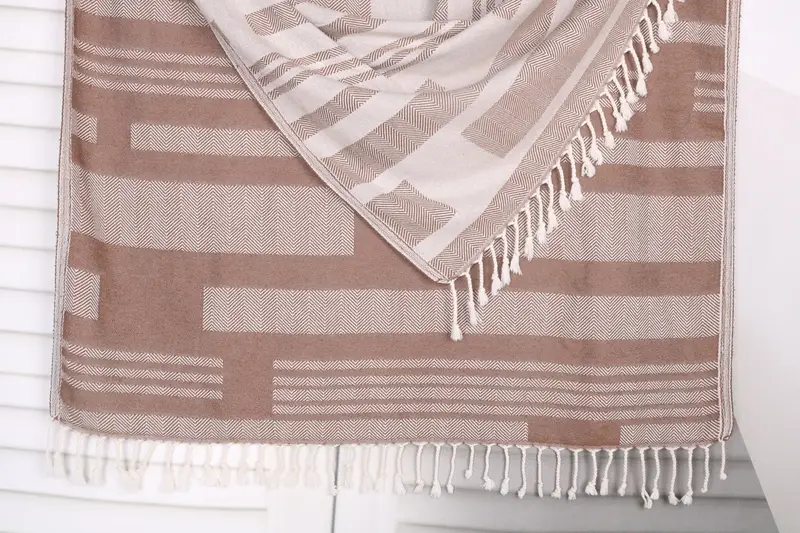 Sand-free towel, Custom Beach Towels, Wedding Gifts Towel, Valentines Day Gift Idea, Bachelorette Party Gifts, 68x38 Cotton Chevron Towel - 1