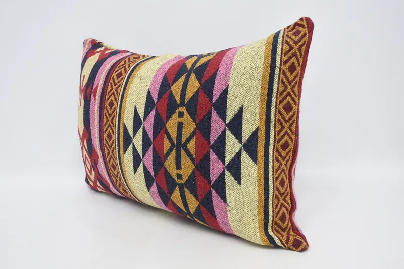 20x28 Pink Pillow Sham, Pillow Sham, Home Decor Pillow, Aesthetic Cushion Case, Handwoven Pillow, Pillow for Couch, Seat Cushion Cover, Gift Pillow - 4