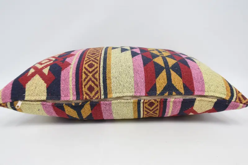20x28 Pink Pillow Sham, Pillow Sham, Home Decor Pillow, Aesthetic Cushion Case, Handwoven Pillow, Pillow for Couch, Seat Cushion Cover, Gift Pillow - 6