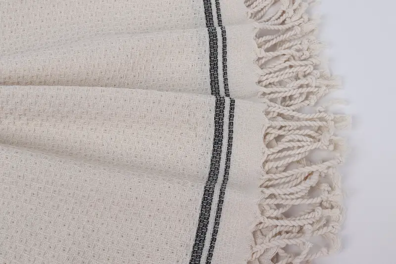 Scarf Towel, Bachelorette Party Decorations, 68x36 Cotton Striped Towel, Absorbent Turkish towel, Valentines Gift, Family Gift Basket, Bath towel - 8