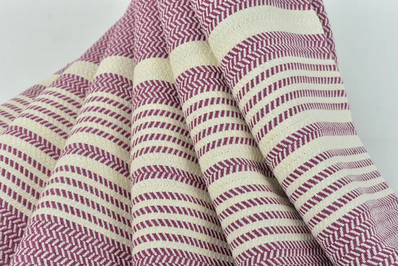 Bridal Shower Favors, Bachelorette Gifts, Guest Towel, Housewarming Gift, Best Beach Towel, Personalized Gift For Him, 70x40 Cotton Striped Towel - 5
