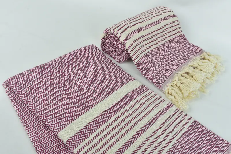 Bridal Shower Favors, Bachelorette Gifts, Guest Towel, Housewarming Gift, Best Beach Towel, Personalized Gift For Him, 70x40 Cotton Striped Towel - 7
