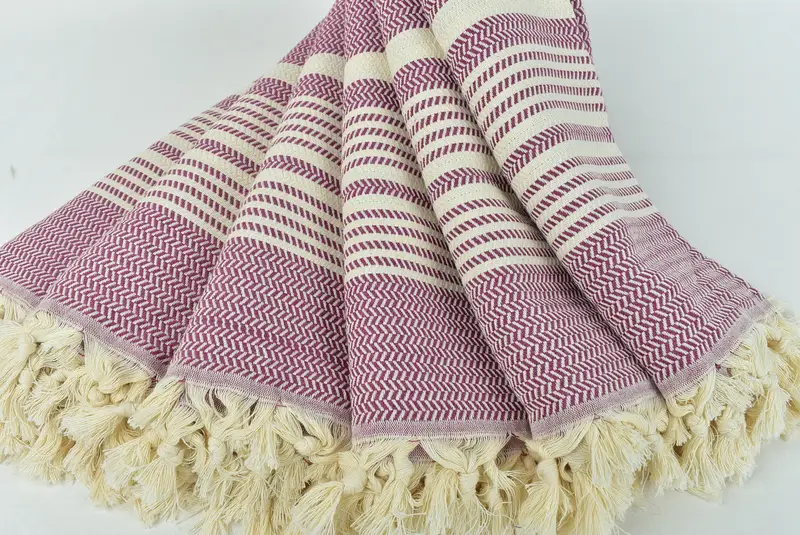 Bridal Shower Favors, Bachelorette Gifts, Guest Towel, Housewarming Gift, Best Beach Towel, Personalized Gift For Him, 70x40 Cotton Striped Towel - 4