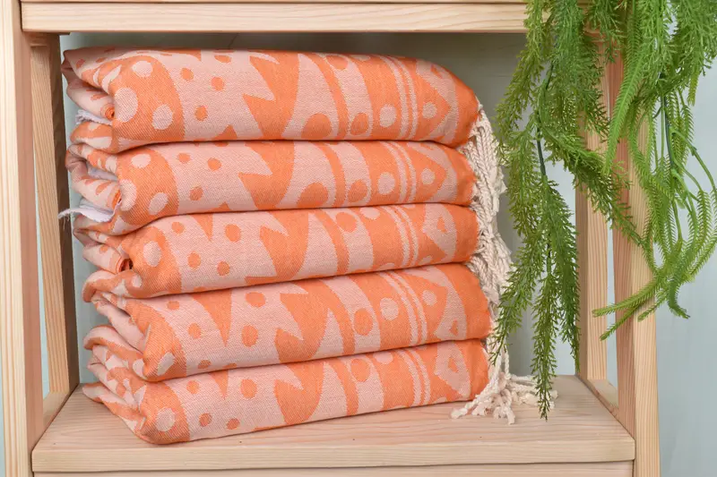 Gift For Her, Family Gift, Yoga Towel, Peshtemal beach towel with unique design, Monogram Beach Towel, 70x40 Cotton Round Pattern Towel, Custom Gift - 3