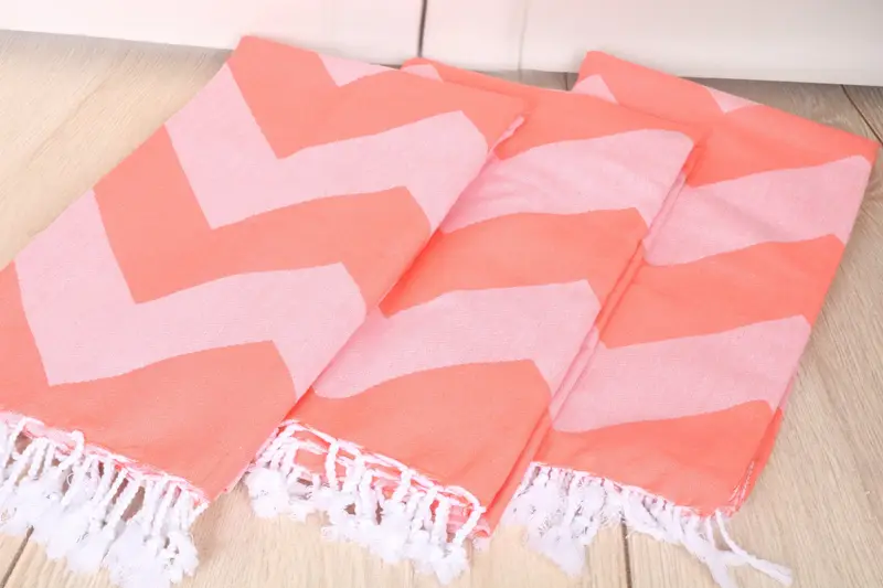70x40 Cotton Zigzag Design Towel, Lightweight towel, Bath towel, Wedding Gifts Towel, Wedding Day Gift For Bride, Holiday Towel, Monogram Towels - 7