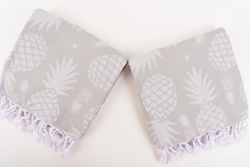 Bridesmaid Gifts, Beach Wedding Favor, 70x36 Cotton Pineapple Design Towel, Lightweight Turkish towel, Bachelorette Gifts, Bachelor Gift, Gym Towel - 6