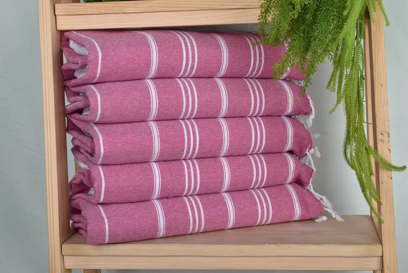 Personalized Wedding Gift, 40x24 Cotton Striped Towel, Monogram Kitchen Towel, Personalized Dish Towel, Wedding Favors, Gift For The Home Decor - 1