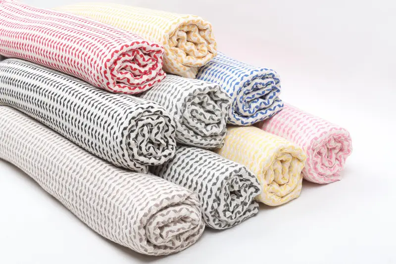 Plaj Havlusu Organik Pamuk Bej Elmas, 40x71 İnç