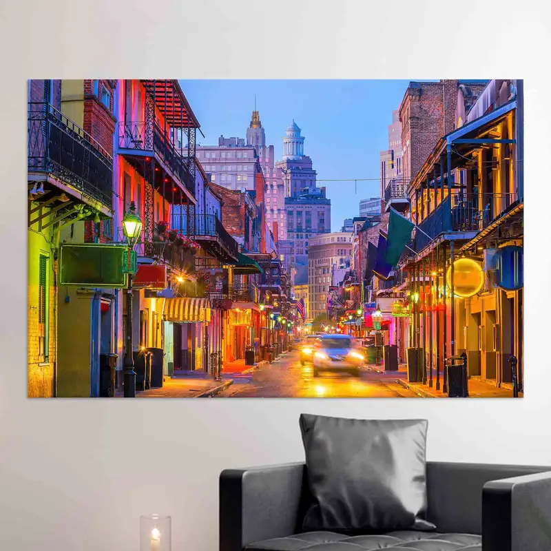 New Orleans Cityscape Canvas: Trendy Office Art Print