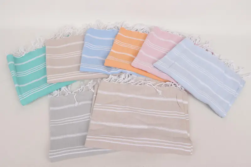 Turkish Towel, Gym Towel, Valentine Day Gift For Her, 40x24 Cotton Striped Towel, Kitchen Towel, Personalized Hand Towel, Custom Hand Towel - 3
