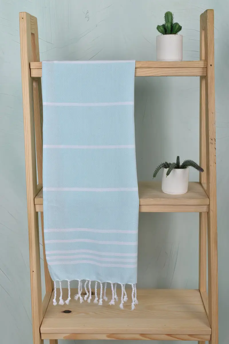 38x18 Cotton Striped Towel, Kitchen Towel, Personalized Kitchen Towel, Embroidery Towel, Bathroom Towels, Custom Name Towel, Embroidery Towels - 8