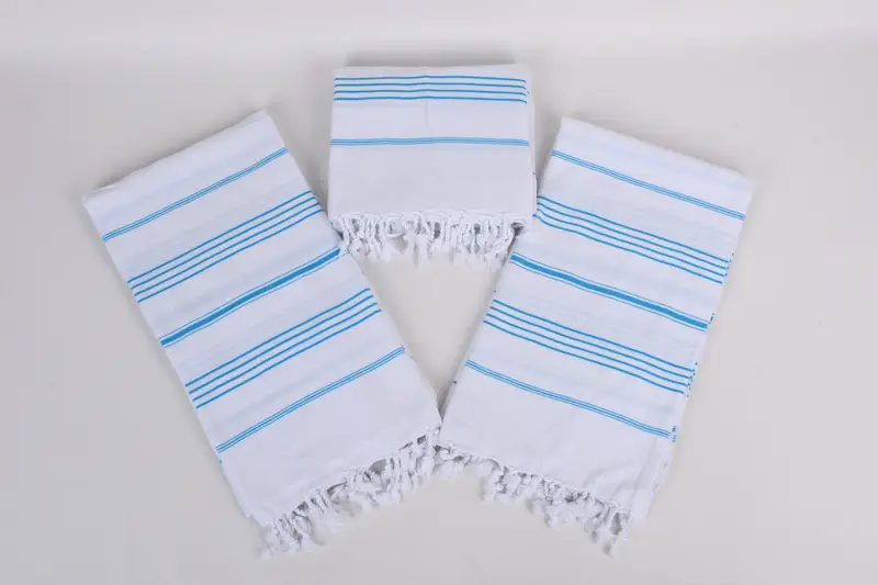 Gym Towel, Bridal Shower Gift, Home Decor Towel, Handmade Turkish Towel, 70x40 Cotton Striped Towel, Soft towel, Personalized Beach Towel - 6