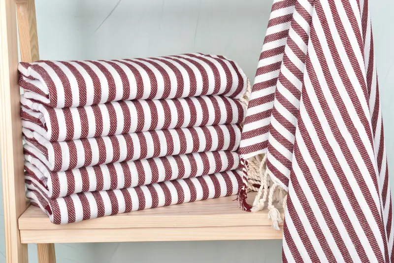 Turkish Bath Towel USA, Luxury towel, 70x40 Cotton Striped Towel, Bachelorette Party Gifts Bridesmaids, Monogram Towels, Engagement Gift, Thin towel - 1