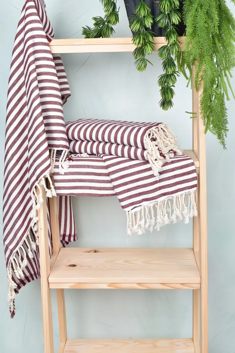 Turkish Bath Towel USA, Luxury towel, 70x40 Cotton Striped Towel, Bachelorette Party Gifts Bridesmaids, Monogram Towels, Engagement Gift, Thin towel - 6