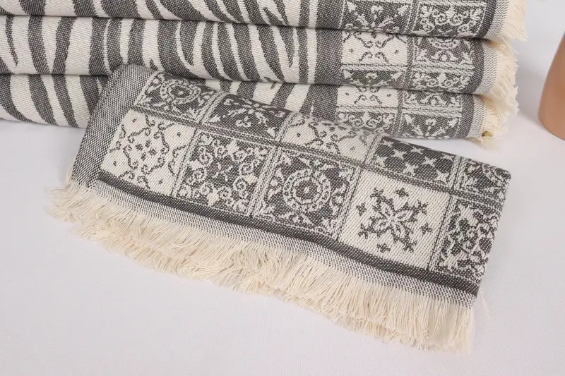 Personalized Gifts, Wedding Gift, Monogrammed Hand Towel, Wedding Anniversary Gift, Bathroom Hand Towel, Handmade Gift, 28x20 Cotton Striped Towel - 4