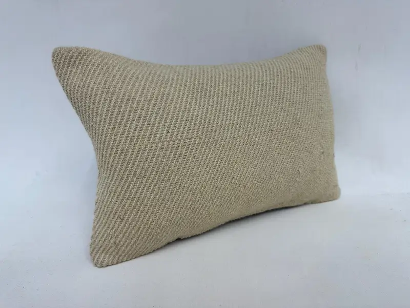 12x20 Inch Beige Southwestern Throw Pillow, Handmade Cushion - 3