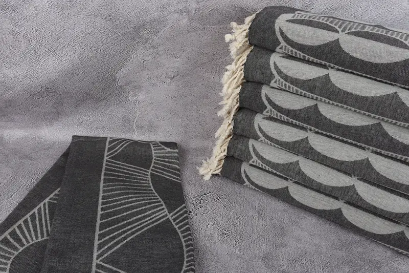 Absorbent Turkish towel, Customized Towels, Soft towel, 68x40 Cotton Striped Design Towel, Traditional Turkish peshtemal for hammam, Luxury towel - 3