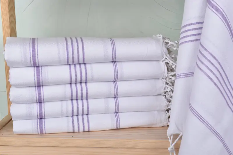 Bridal Shower Favors, 70x40 Cotton Striped Towel, Home Decor Towel, Bridesmaid Gift Towel, Hammam towel, Yoga Towel, Personalized Towel Gift - 1
