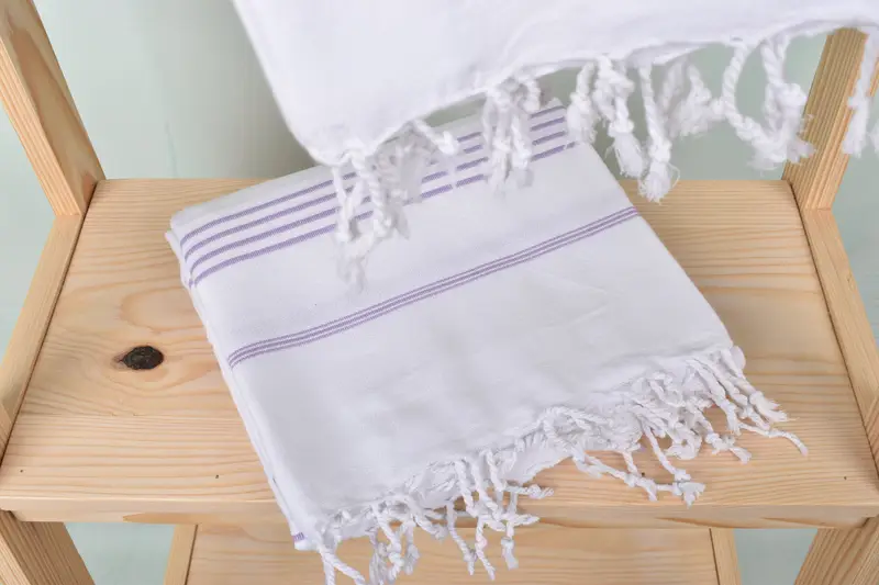 Bridal Shower Favors, 70x40 Cotton Striped Towel, Home Decor Towel, Bridesmaid Gift Towel, Hammam towel, Yoga Towel, Personalized Towel Gift - 5