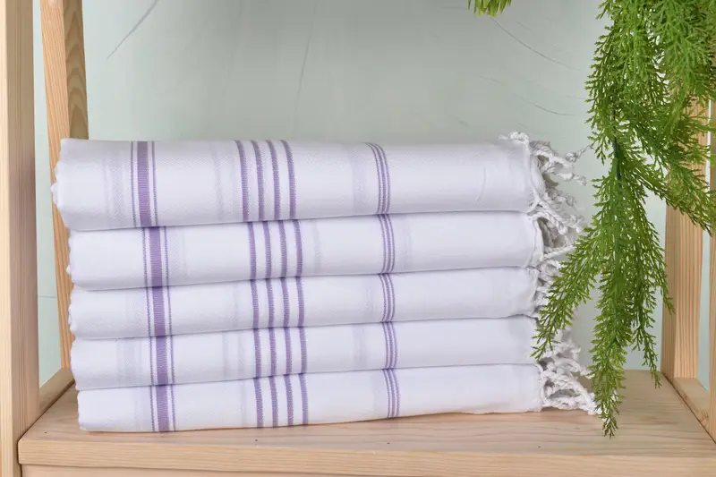 Bridal Shower Favors, 70x40 Cotton Striped Towel, Home Decor Towel, Bridesmaid Gift Towel, Hammam towel, Yoga Towel, Personalized Towel Gift - 2