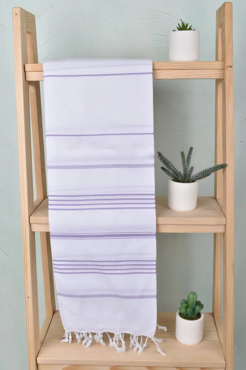 Bridal Shower Favors, 70x40 Cotton Striped Towel, Home Decor Towel, Bridesmaid Gift Towel, Hammam towel, Yoga Towel, Personalized Towel Gift - 8