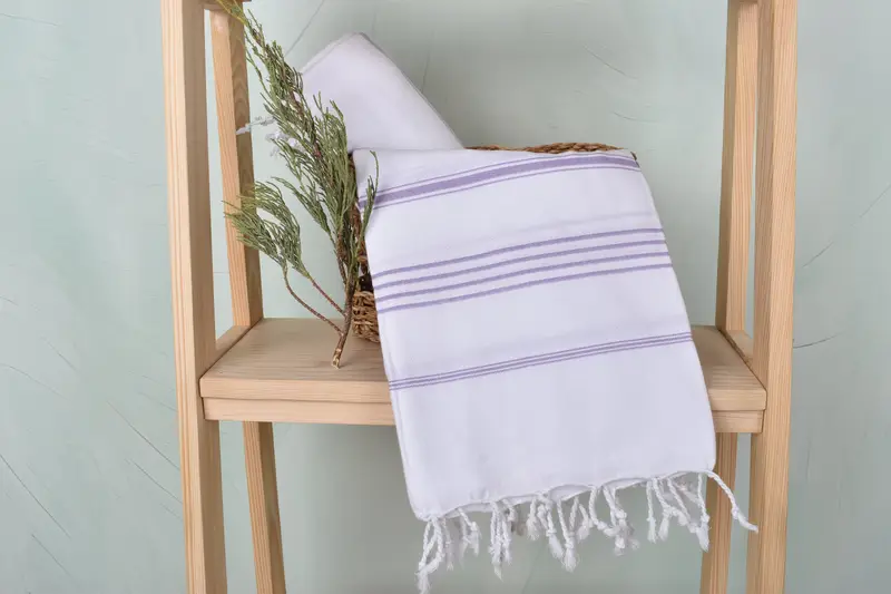 Bridal Shower Favors, 70x40 Cotton Striped Towel, Home Decor Towel, Bridesmaid Gift Towel, Hammam towel, Yoga Towel, Personalized Towel Gift - 4