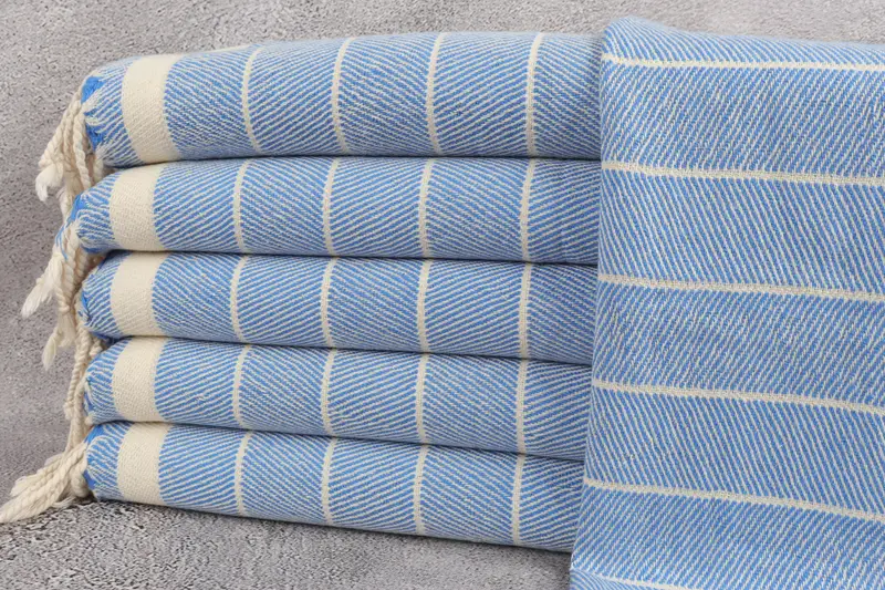 Personalized Gift, Bridesmaid Towel, Kitchen Towel, First Wedding Anniversary Gift, Christmas Favors, Custom Hand Towel, 36x16 Cotton Striped Towel - 1