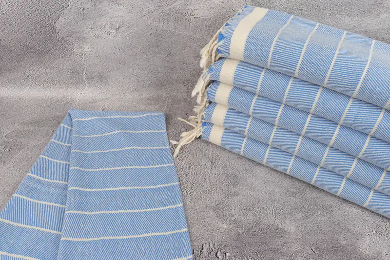 Personalized Gift, Bridesmaid Towel, Kitchen Towel, First Wedding Anniversary Gift, Christmas Favors, Custom Hand Towel, 36x16 Cotton Striped Towel - 2