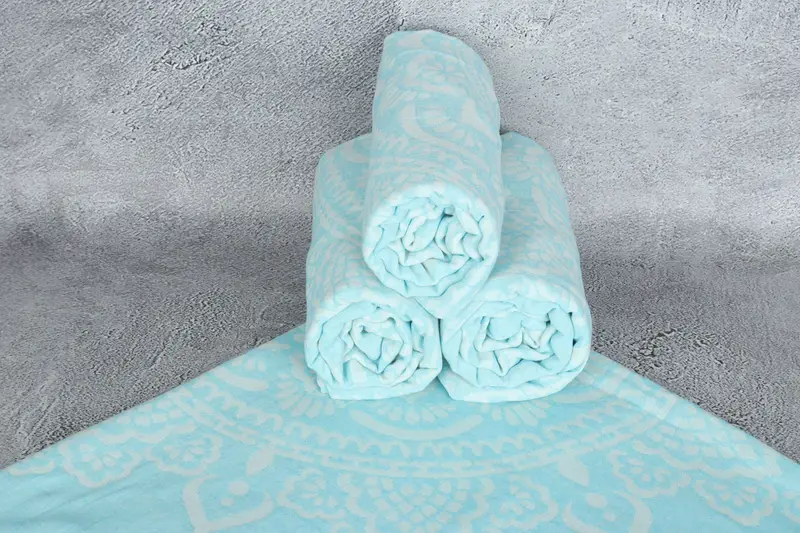 Organic towel, Bridesmaid Gift Towel, Gift For Boyfriend, Custom Towel, Fringed Turkish towel for poolside, 74x36 Cotton Floral Patterned Towel - 8