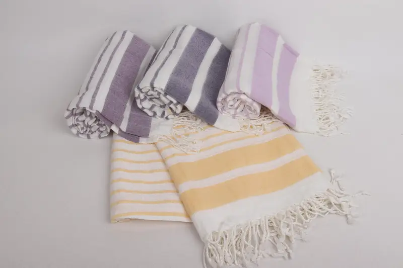 Spa Gift Towel, Gift For Mom, Bridal Shower Gift, Summer Gift, Vegas Bachelorette Party Favors, Bridesmaid Gift Towel, 70x40 Cotton Striped Towel - 5