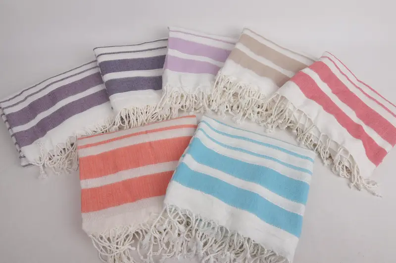 Spa Gift Towel, Gift For Mom, Bridal Shower Gift, Summer Gift, Vegas Bachelorette Party Favors, Bridesmaid Gift Towel, 70x40 Cotton Striped Towel - 3