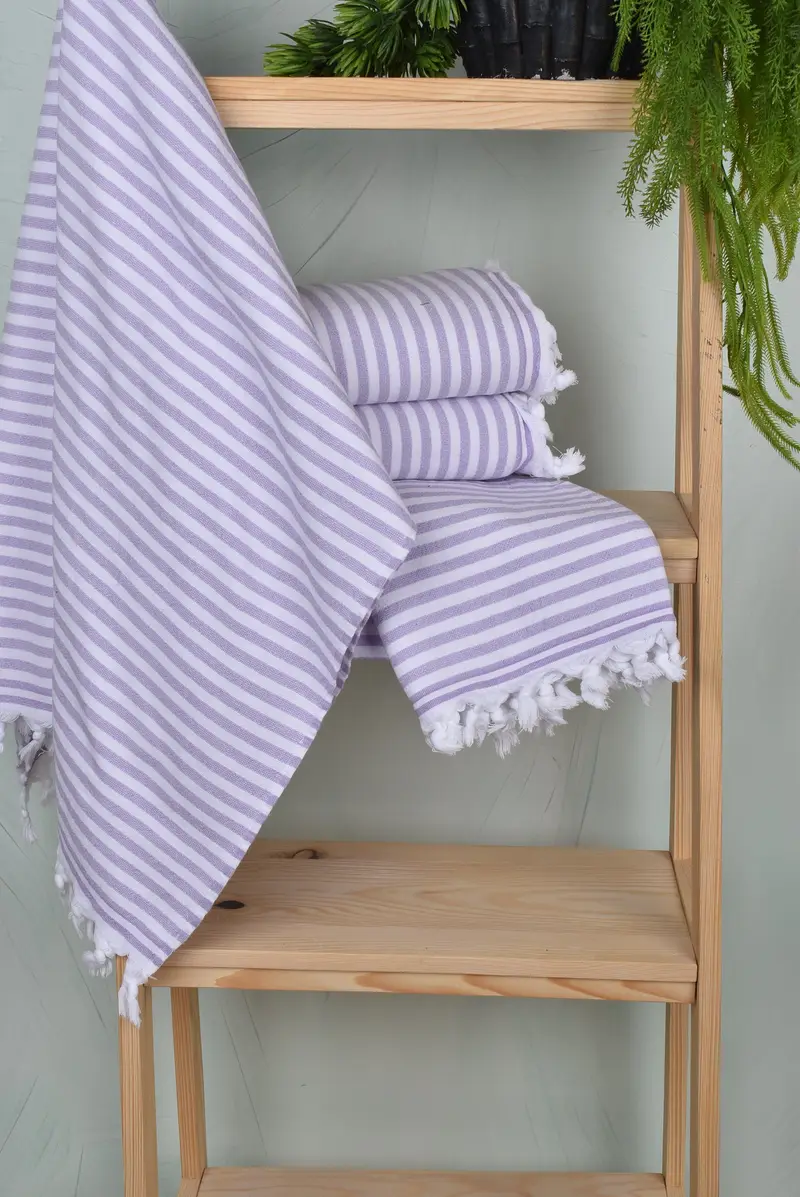 Wedding Gift, Unique Wedding Gift, Bridal Party Gifts, 70x36 Cotton Terry Striped Towel, Bachelor Towel, Turkish bath towel, Home Decor Gifts - 6