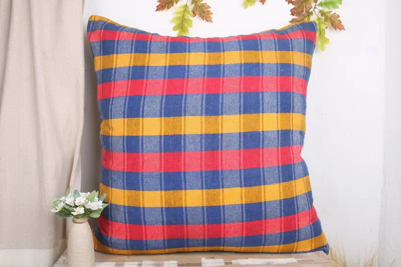 Vintage Kilim Throw Pillow, Aztec Pillow Case, Throw Kilim Pillow, Customized Pillow, 32x32 Blue Cushion Case, Kilim Cushion Sham, Pillow - 2