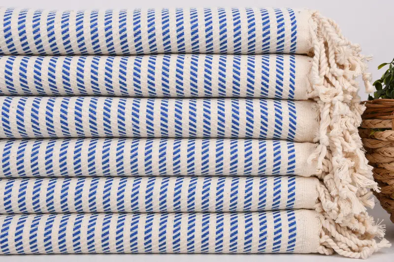 Organic towel, Gym Towel, Spa Gift, Guest Towel, Cotton towel, Summer Gift, Large Beach Towel Personalized, 70x40 Cotton Polka Dot Towel, Yoga Towel - 2