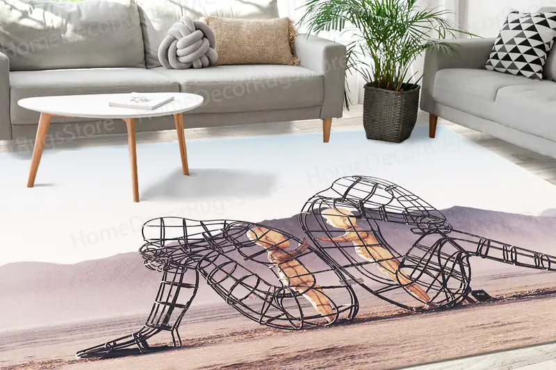 Geschenk zum Valentinstag: Bedruckter Teppich mit trendigem Herzdesign