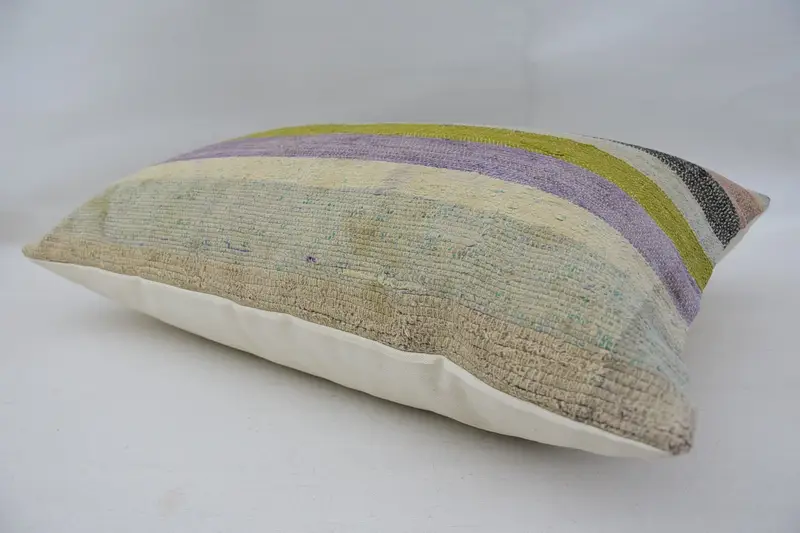 Ottoman Pillow Sham, Couch Pillow, Boho Pillow Sham Cover, Gift Pillow, Cushion, Pillow for Couch, 16x24 Green Pillow - 6