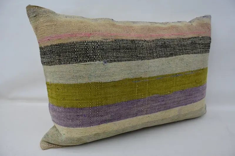 Ottoman Pillow Sham, Couch Pillow, Boho Pillow Sham Cover, Gift Pillow, Cushion, Pillow for Couch, 16x24 Green Pillow - 2
