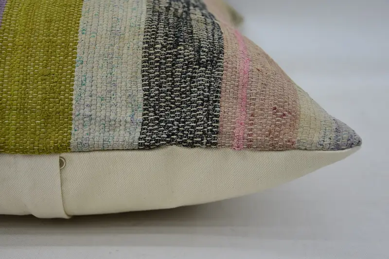 Ottoman Pillow Sham, Couch Pillow, Boho Pillow Sham Cover, Gift Pillow, Cushion, Pillow for Couch, 16x24 Green Pillow - 5