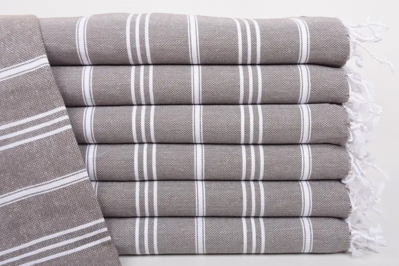 Towel With Name, Wedding Favors, Xmas Gifts, Personalized Gift, Gifts For Him, 36x24 Cotton Striped Towel, Wedding Shower Gift, Custom Hand Towel - 1