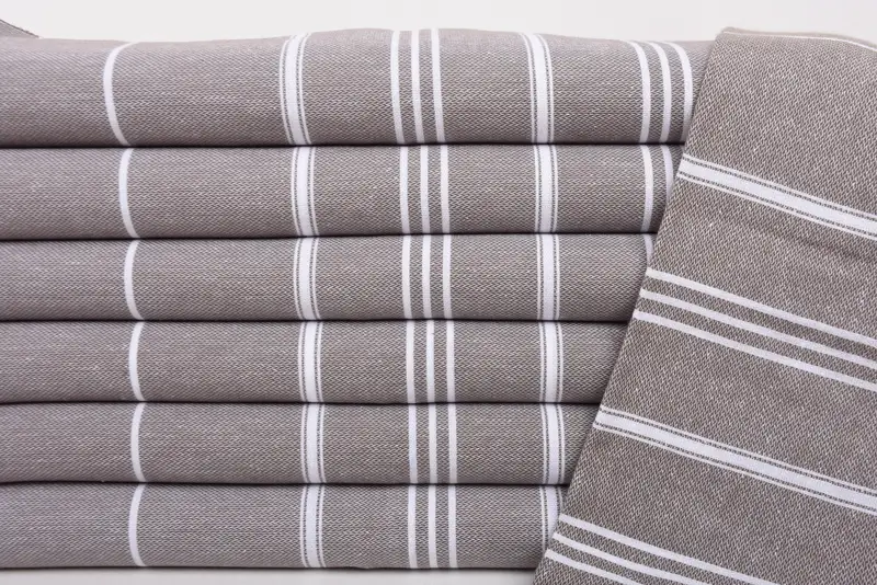Towel With Name, Wedding Favors, Xmas Gifts, Personalized Gift, Gifts For Him, 36x24 Cotton Striped Towel, Wedding Shower Gift, Custom Hand Towel - 2