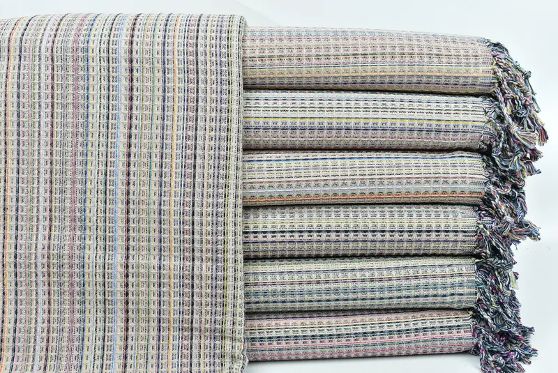 70x40 Cotton Geometric Towel, Spa Towel, Guest Towel, Hammam towel, Custom Gifts, Sand-Resistant Peshtemal, Wedding Gifts Towel, Personalized Gifts - 1
