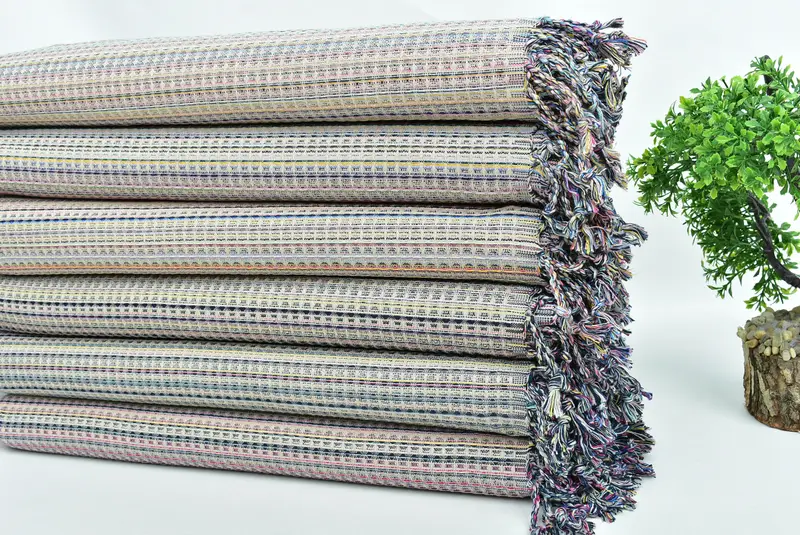 70x40 Cotton Geometric Towel, Spa Towel, Guest Towel, Hammam towel, Custom Gifts, Sand-Resistant Peshtemal, Wedding Gifts Towel, Personalized Gifts - 3