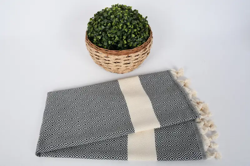 Personalisiertes Handtuch, 36x20 Baumwolldiamanttuch, personalisiertes Geschenk, türkisches Geschirrtuch, Strand Bachelorette Party Dekorationen, Geschenk für Mitarbeiter - 4