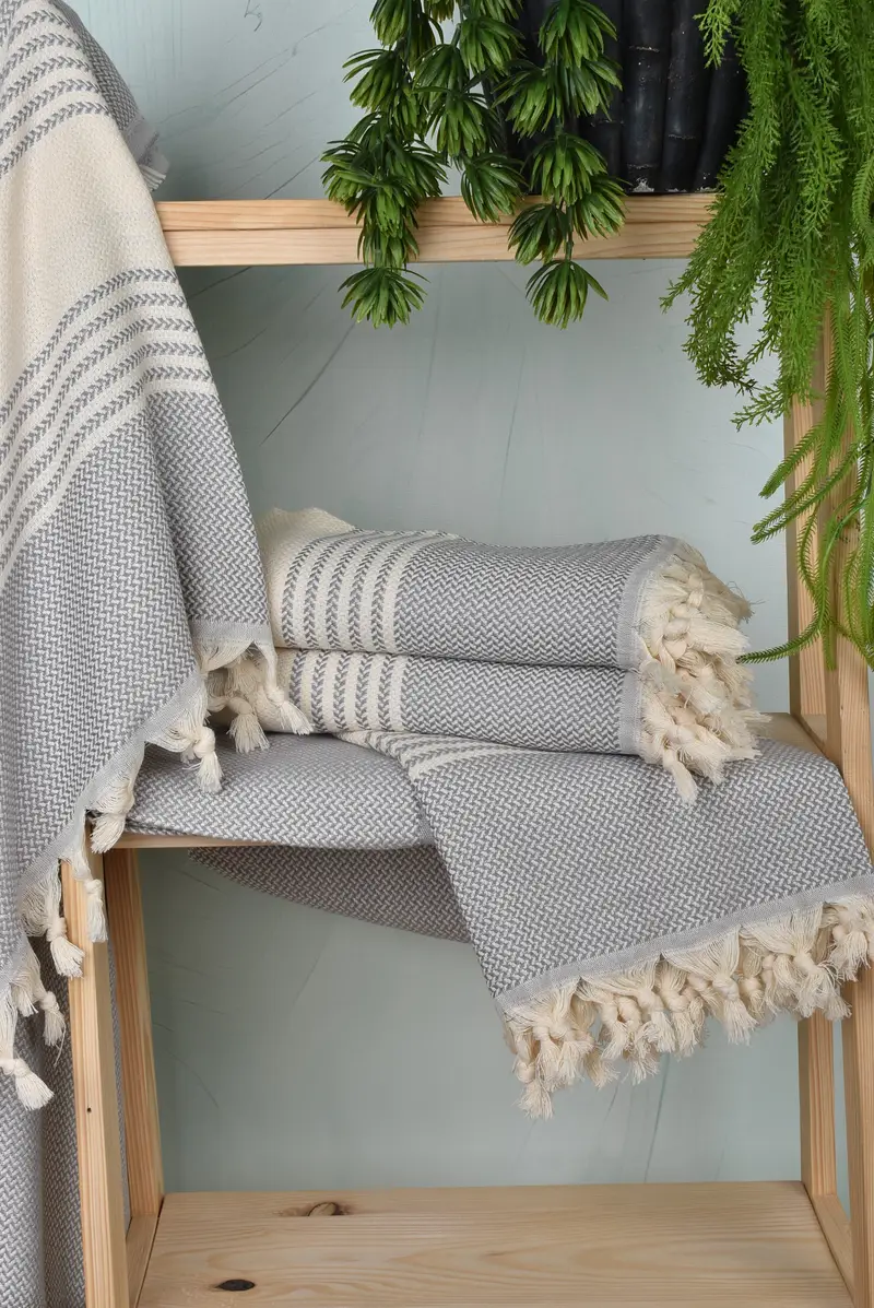 Hammam towel, Halloween Gifts, 70x40 Cotton Striped Towel, Sand-free towel, Bachelorette Beach Towel, Scarf Towel, Turkish Towel Bulk, Gifts For Him - 6