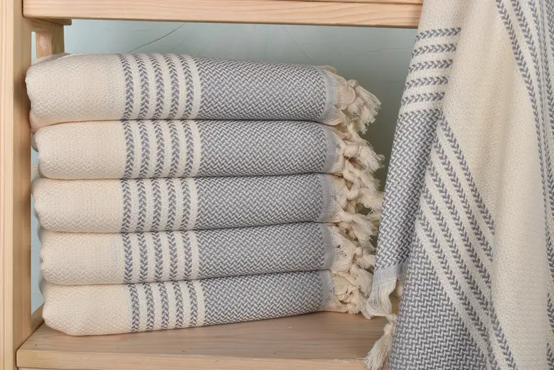 Hammam towel, Halloween Gifts, 70x40 Cotton Striped Towel, Sand-free towel, Bachelorette Beach Towel, Scarf Towel, Turkish Towel Bulk, Gifts For Him - 2