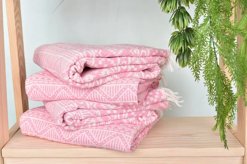 Organic Towel, Bridesmaid Gift, Bachelorette Party Gifts, Gift For Him, Unique Gift, Cotton towel, 68x36 Cotton Geometric Towel, Holiday Towel - 8
