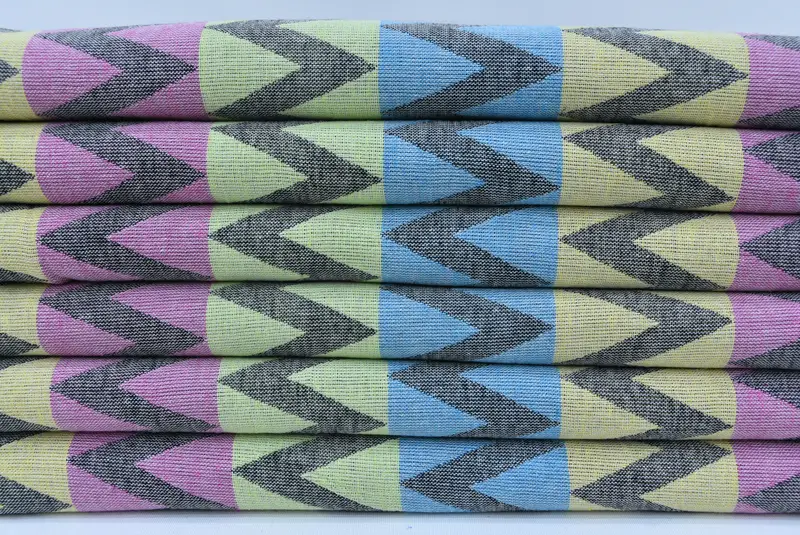 Bachelorette Favor, Thin towel, 70x40 Cotton Zigzag Design Towel, Absorbent towel, Gift For Him, Peshtemal Towel USA, Beach Towel Personalized - 3