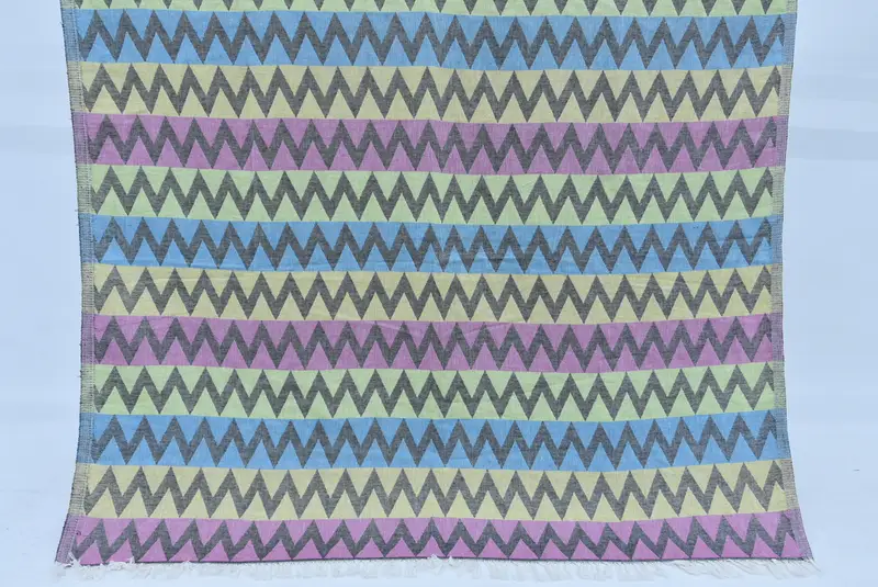 Bachelorette Favor, Thin towel, 70x40 Cotton Zigzag Design Towel, Absorbent towel, Gift For Him, Peshtemal Towel USA, Beach Towel Personalized - 1