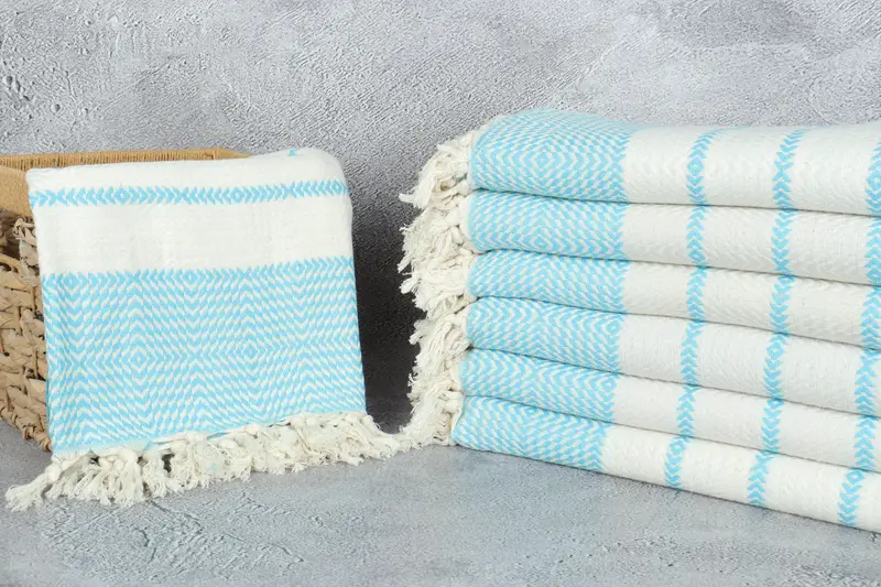 80x40 Cotton Diamond Towel, Monogram Beach Towel, Bridesmaid Gifts, Lightweight Turkish towel, Wedding Hand Made Gift, Bridesmaid Proposal Gift - 3